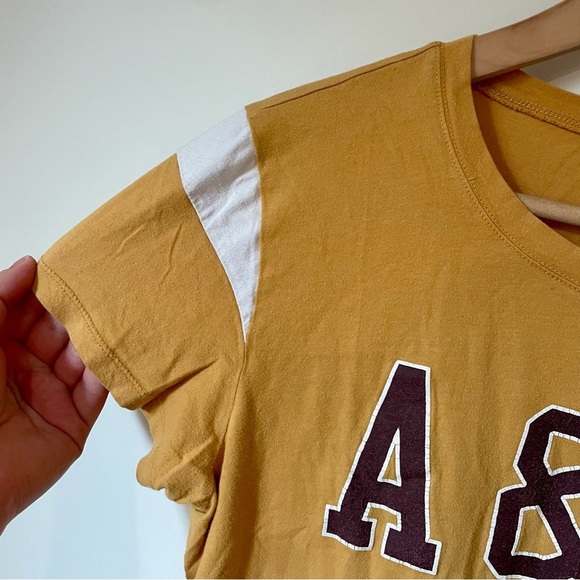 Abercrombie and Fitch Varsity Cropped Tee Size Small - Picture 2 of 6